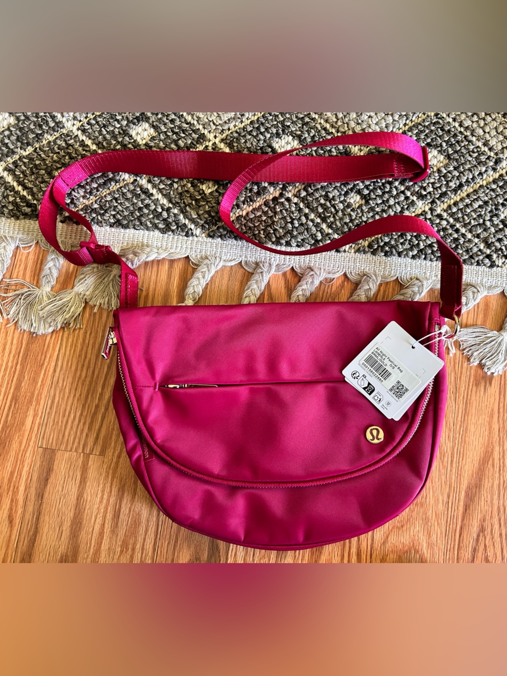 Lululemon Berry Pink Crossbody Sling Bag